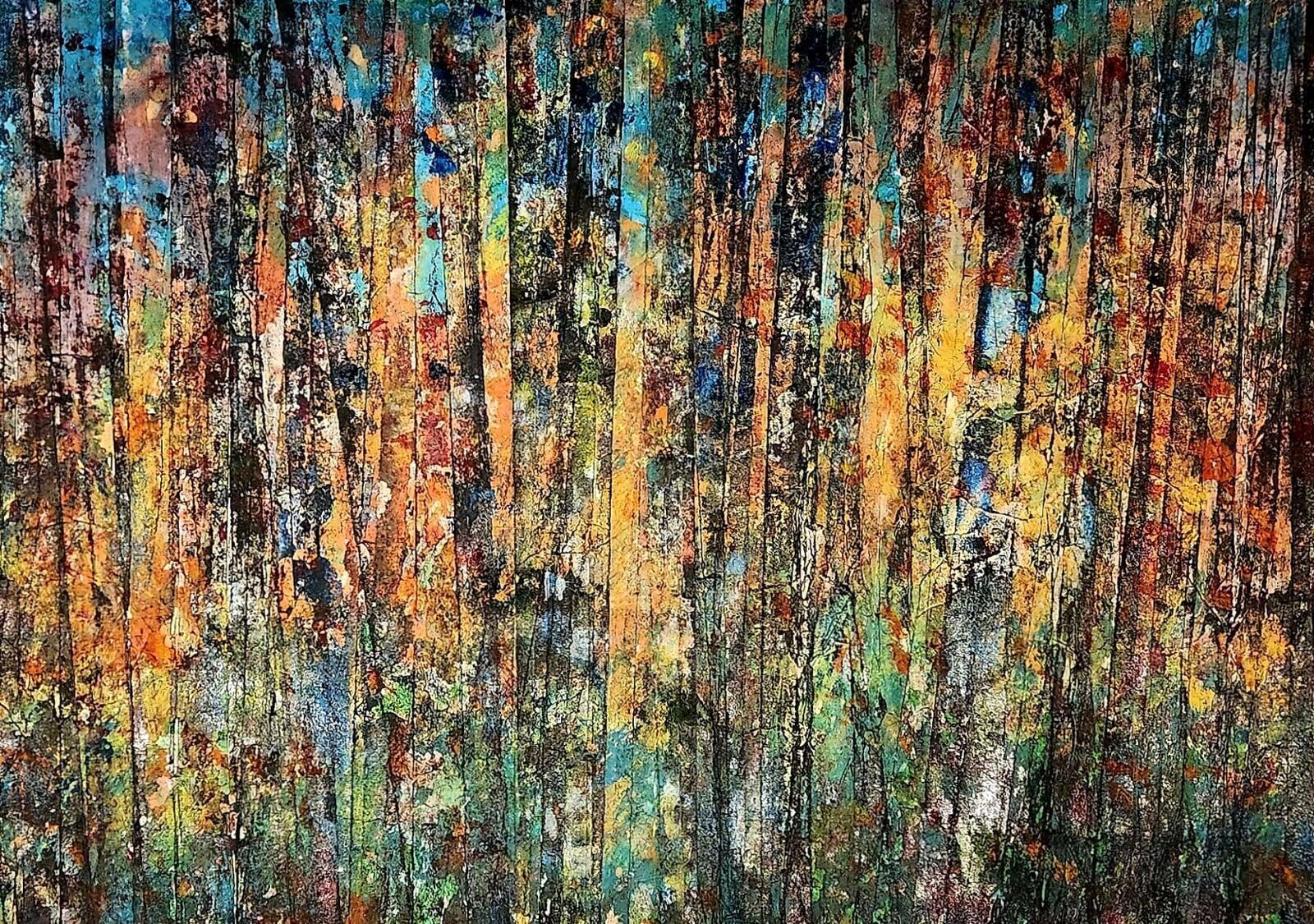 Ink and watercolor on paper 24" x 36" framed