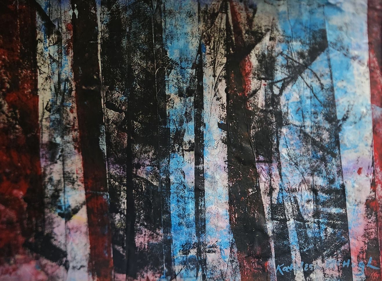 Ink and watercolor on paper 17" x 21" framed